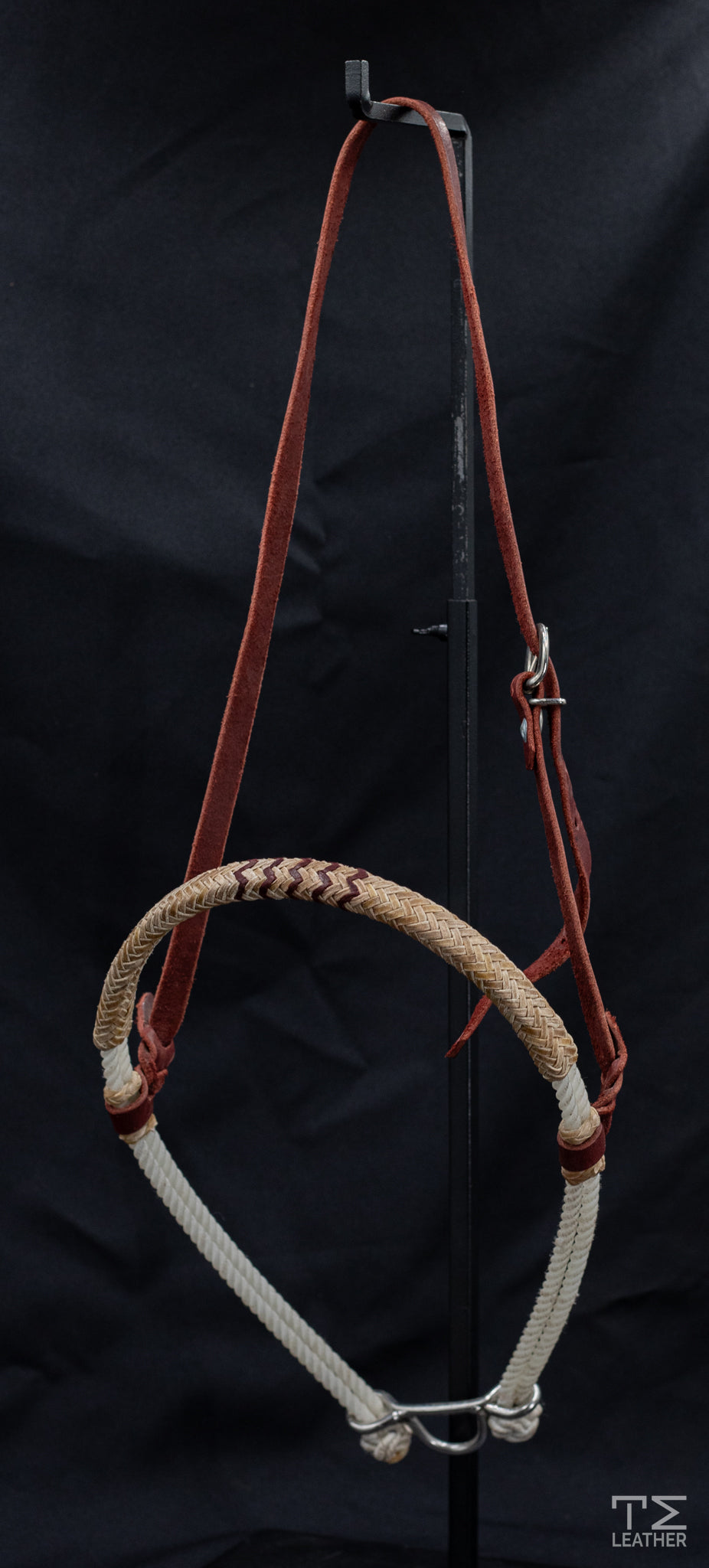 Double Nylon Tie-Down w/ Rawhide Nose & Maroon Accents