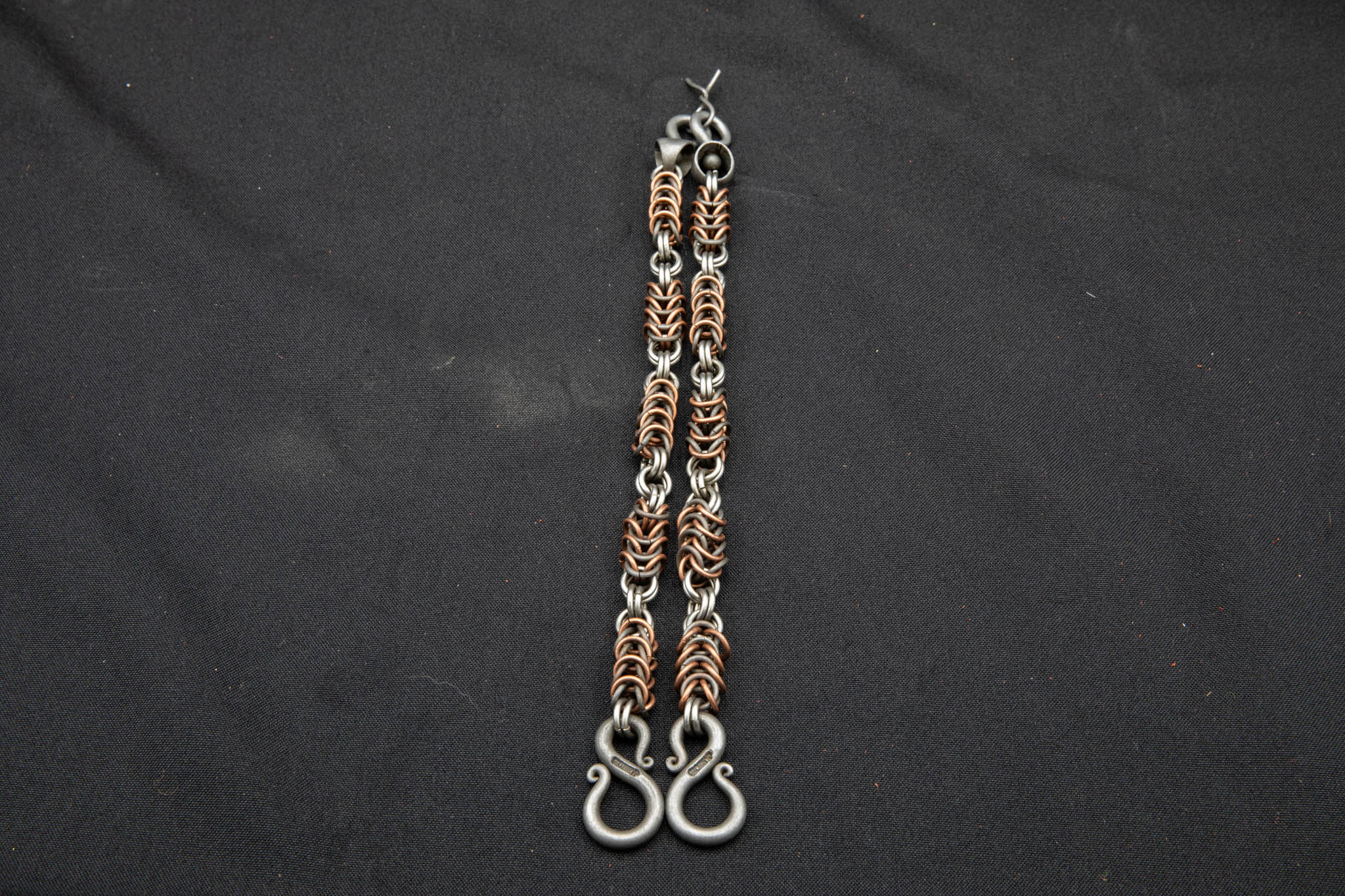 J. Rice Copper Tri Chain-Male Rein Chains