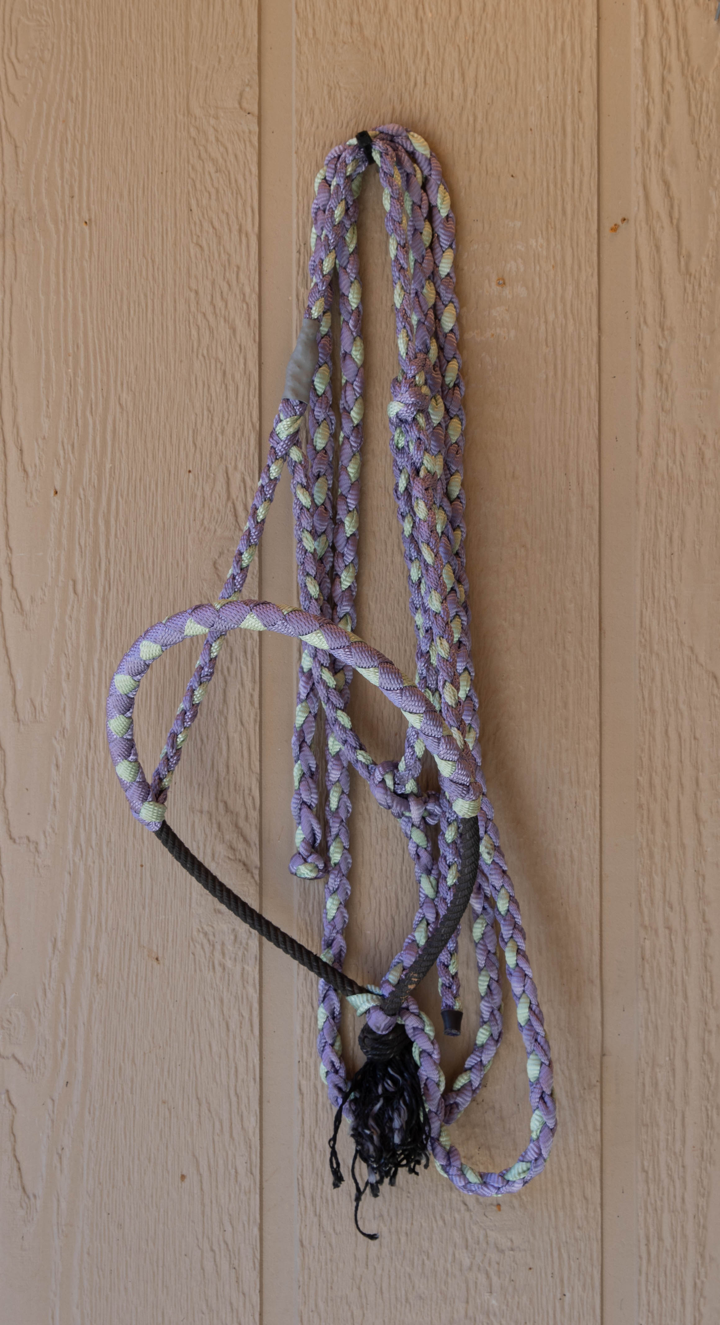 Purple & Mint w/ Black Rope Muletape Halter