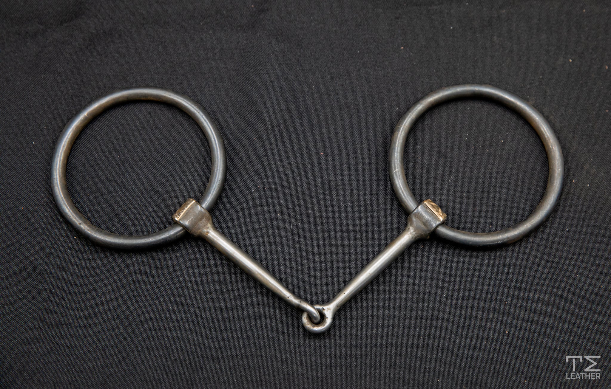 Grant Befus Barely Legal Big Ring Snaffle w/ Brass Hinge Accents