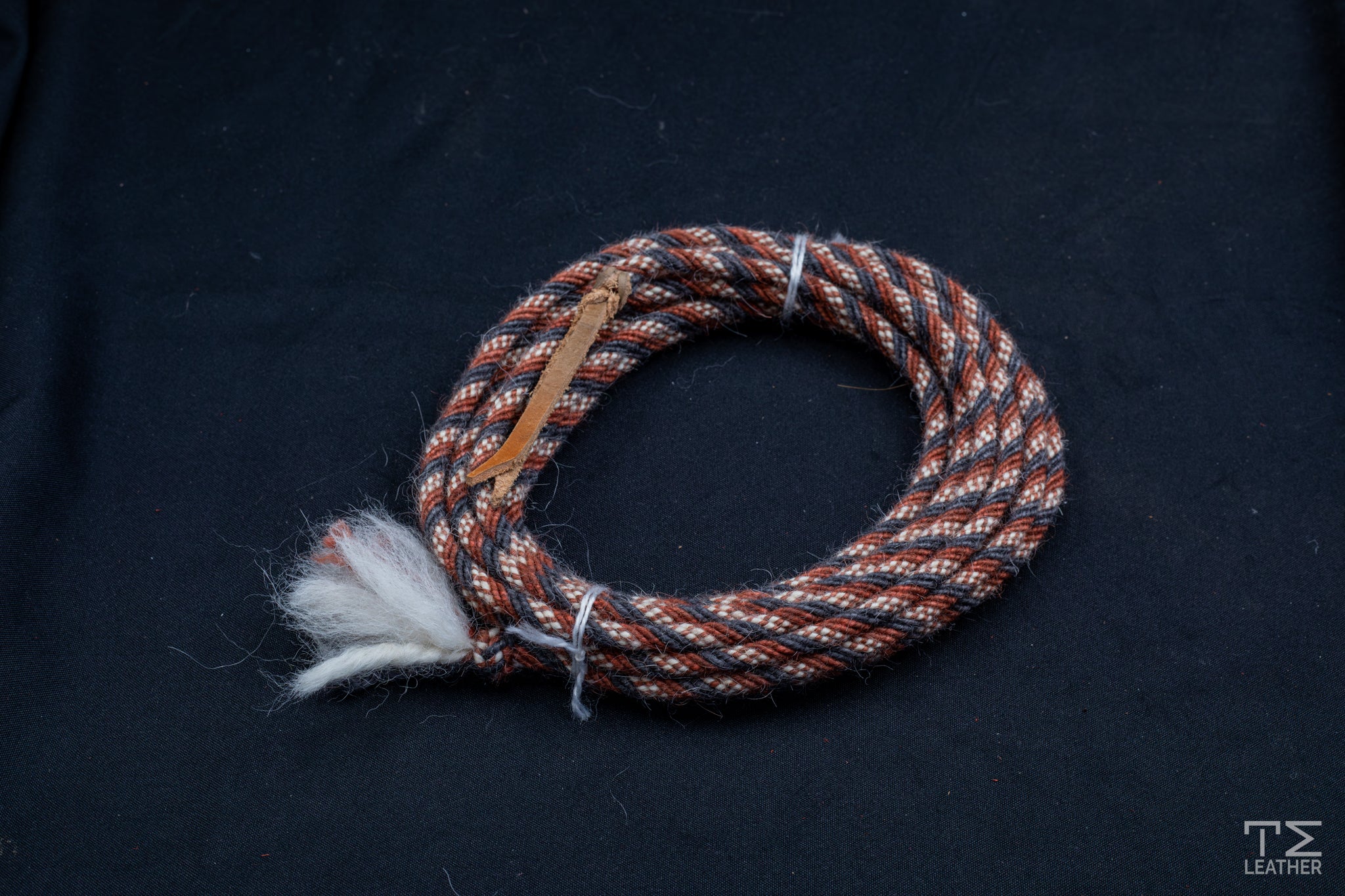 1/4" Copper, Grey & White Mohair Mecate