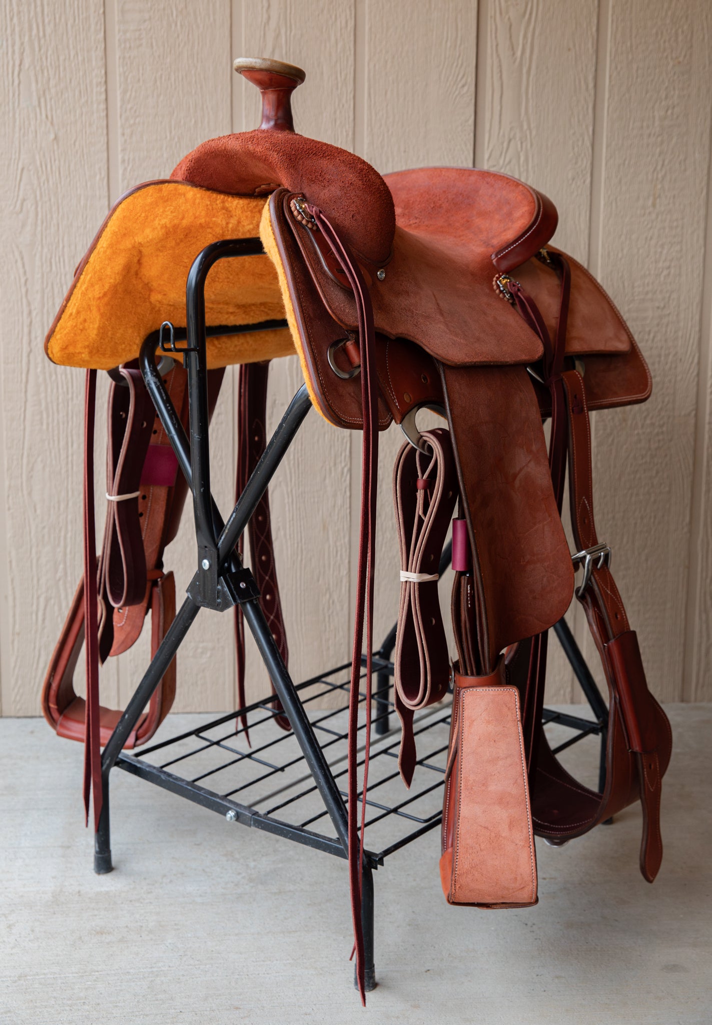 Team Roper Saddle 14" Rust Roughout