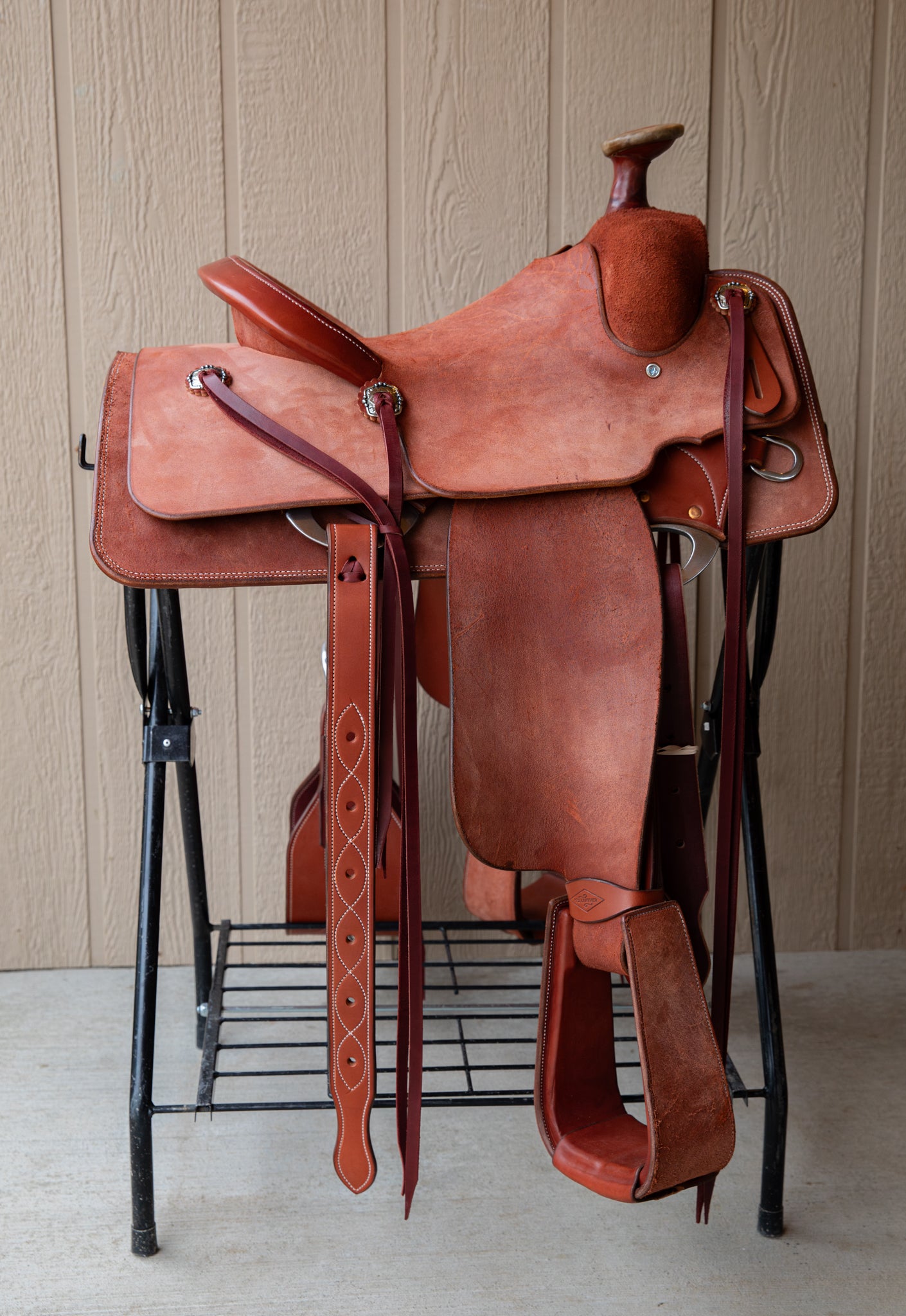 Team Roper Saddle 14" Rust Roughout