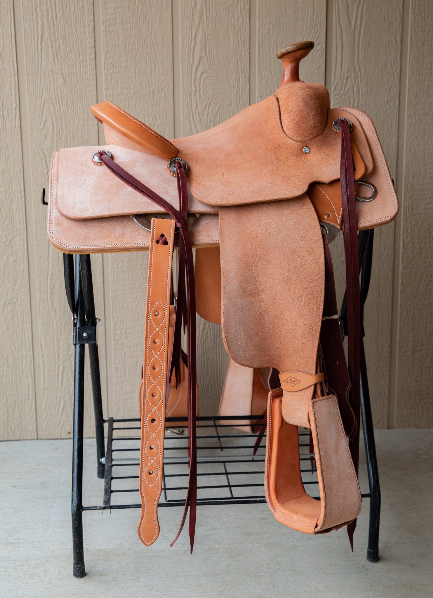 Team Roper Saddle 14" Natural Roughout