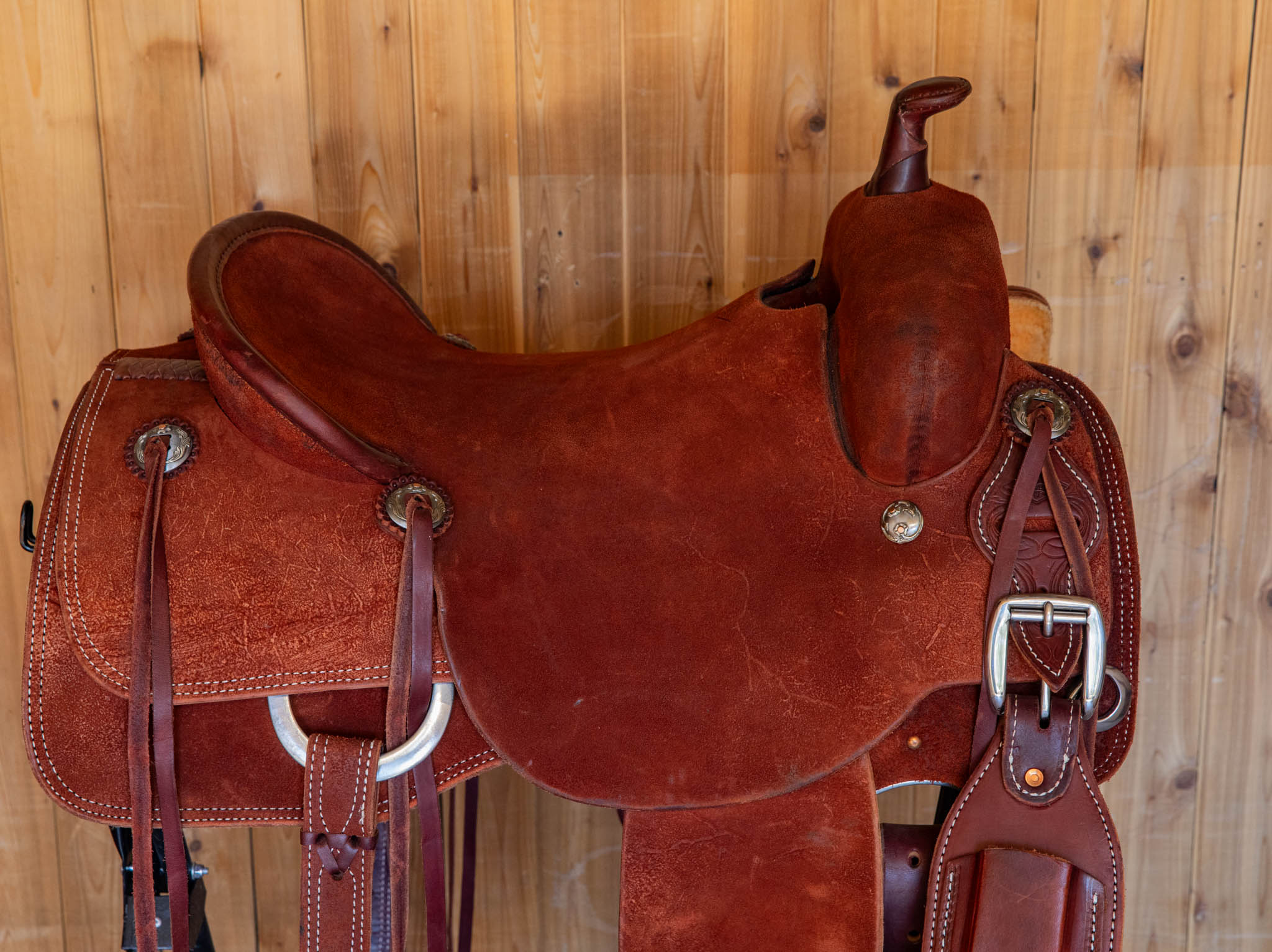 Ranch Cutter Saddle 16.5" Roughout Chestnut (USED)