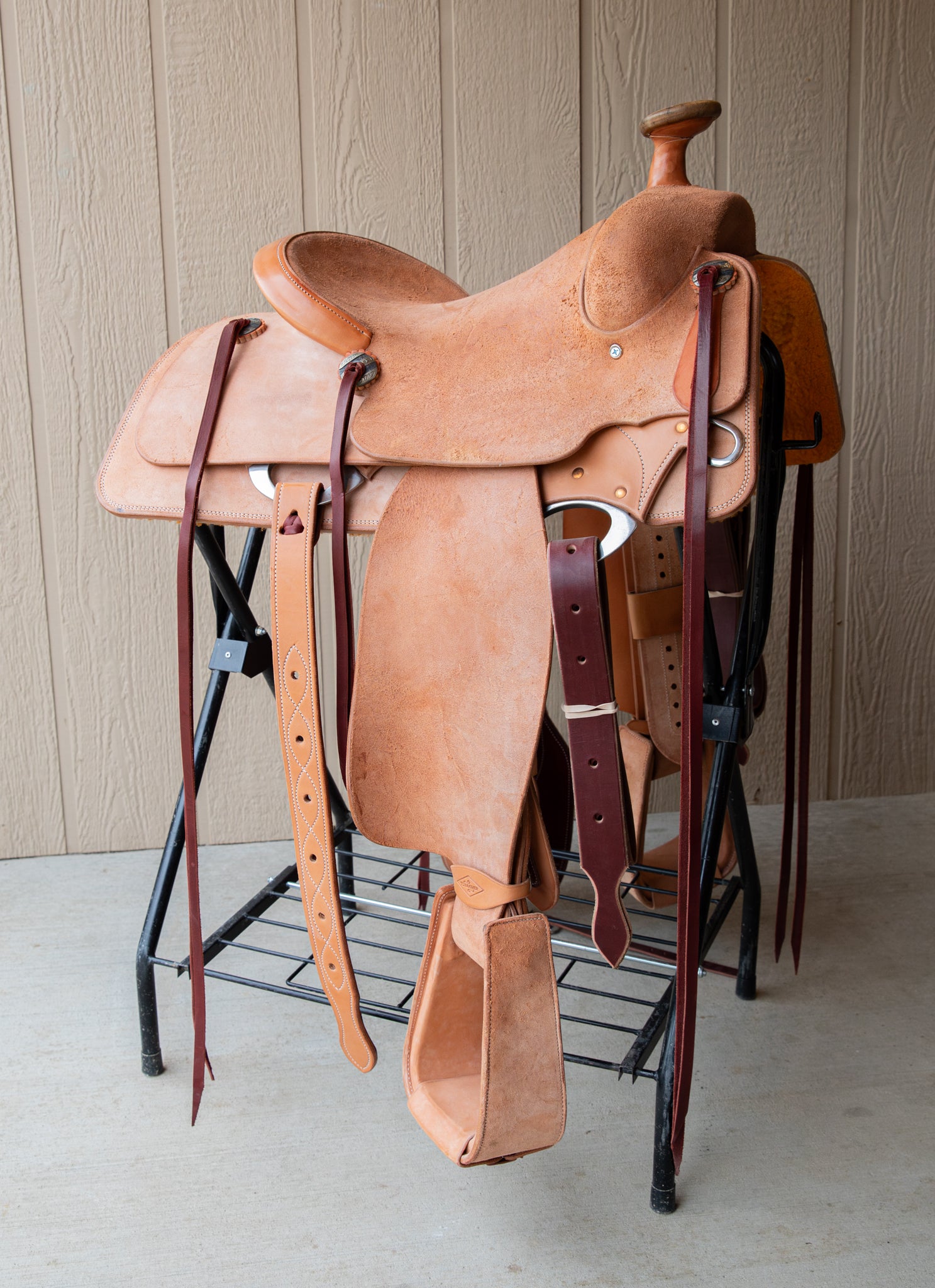 Team Roper Saddle 14.5" Natural Roughout