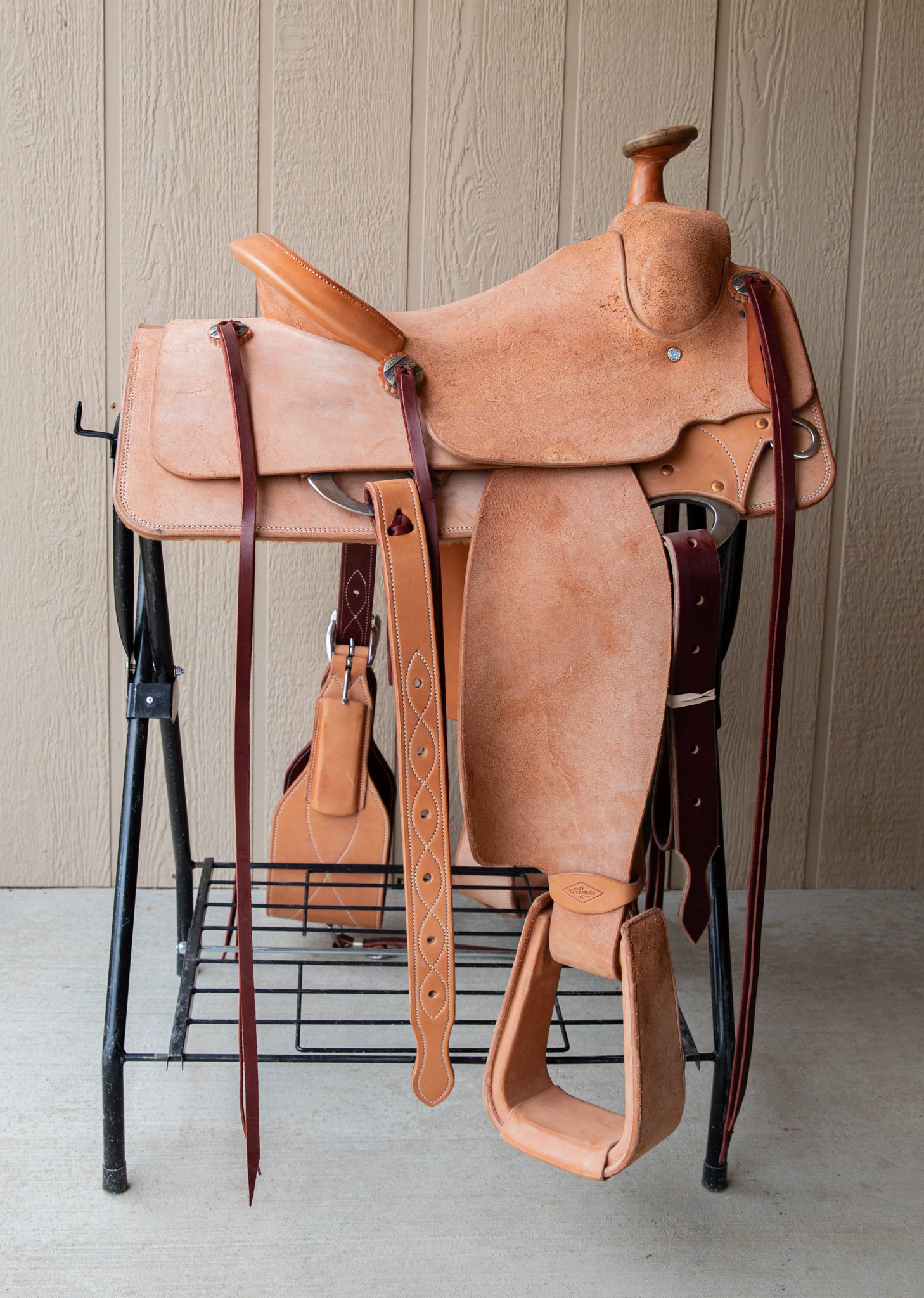 Team Roper Saddle 14.5" Natural Roughout