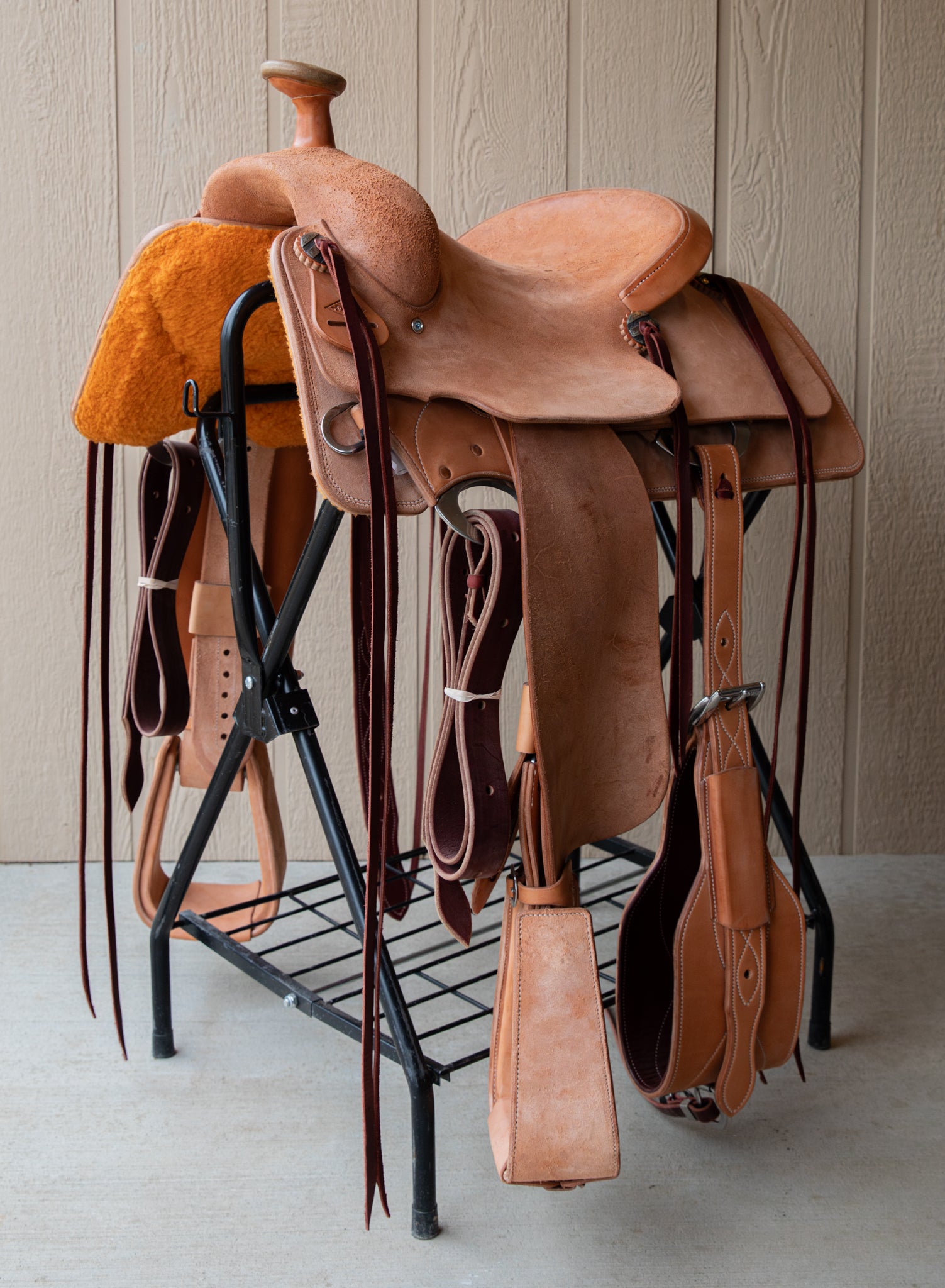 Team Roper Saddle 14.5" Natural Roughout