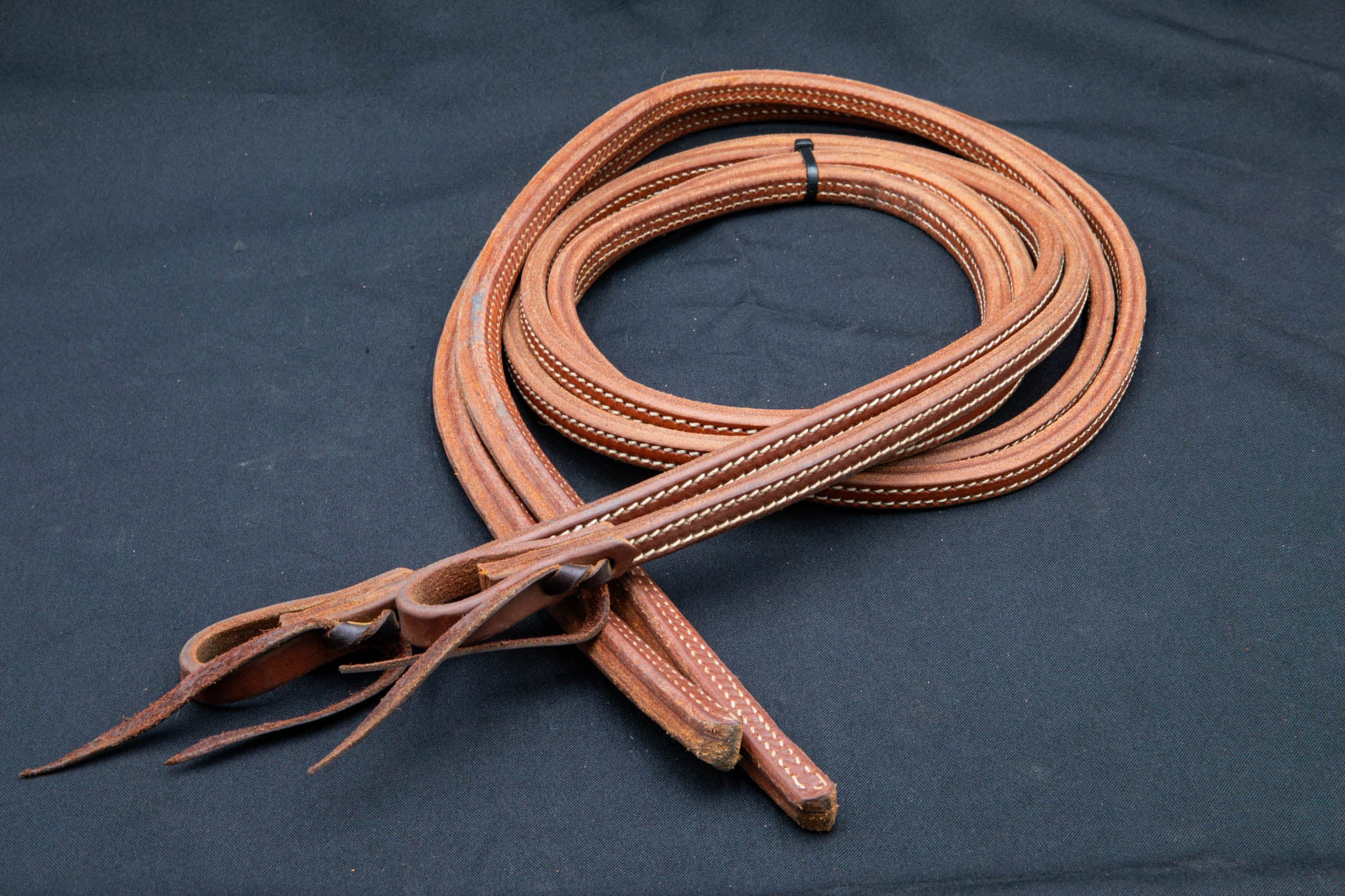 Double Stitched Harness Weighted Split Reins